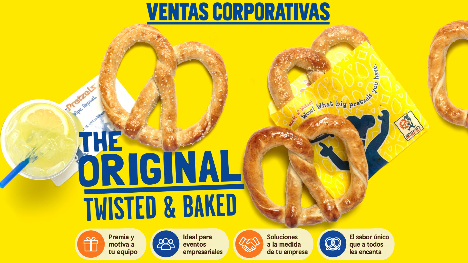 Ventas Corporativas Wetzel's Pretzels